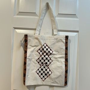 Batik Canvas Tote Bag.